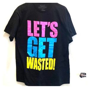 Spencer’s “Wasted” party T-shirt